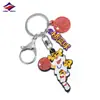 Long Zhiyu 15 Años PVC Goma Blanda Regalo de Evento Logo Personalizado Dibujo Animado 2D Llavero Proveedor de Fuente Personalizada