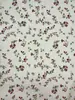 Tela de gasa con estampado de cuadros arrugados, vestido camisero floral texturizado primavera/verano, material de poliéster para ropa y accesorios de mujer
