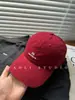 Gorra de Béisbol Bordada Estilo Callejero Americano para Mujer con Circunferencia de Cabeza Grande, Adelgazante del Rostro, Visera Pequeña Curvada, Protector Solar, Gorra Simple de Algodón Lavado tipo Pato para Hombre