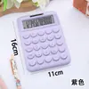 Calculadora Transfronteriza con Doble Fuente de Alimentación, Color Degradado, Alto Atractivo Estético, Calculadora Estilo Diosa, Calculadora de 12 Dígitos para Estudiantes Universitarios