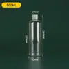 Botella Transparente de Apriete Producción Viaje Loción Cosméticos Sub-Botella Muestra Botella Vacía Plástico Transparente Botella con Tapa abatible
