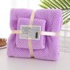 Transmisión en Vivo Juego de Toallas de Baño de Terciopelo Coral de Alta Calidad con Diseño de Cuadros de Piña Toalla Absorbente para Adultos Toalla de Regalo