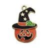 Acessórios de Halloween Transfronteiriços Acessórios de Abóbora Morcego Chapéu Mágico Pingente Pulseira Colar Materiais DIY Atacado