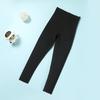 Leggings de Color Sólido para Niñas Conjunto de Primavera y Otoño Pantalones de Tiburón de Cintura Alta Pantalones Casuales de Algodón Puro para Niñas Grandes y Bebés