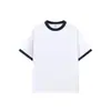 Camiseta de manga corta bicolor de algodón puro de 200 g, disponible en 7 colores, tallas XS-5XL, talla europea, algodón de 21 hilos, ligeramente elástica, venta al por mayor con impresión de logotipo