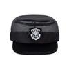 Sombrero de Seguridad Primavera y Otoño para Hombre Nuevo Entrenamiento de Seguridad Sombrero de Algodón para Mujer Universal Propiedad Hotel Portero Gorra Negra