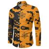 Nova Amazon eBay AliExpress Europeu e americano camisa masculina Halloween impressão moda camisa casual personalizada
