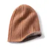 Nuevo Gorro de Punto de Cachemira para Otoño e Invierno Unisex Cálido con Protección para las Orejas Gorro de Punto con Patrón Trenzado Estilo Coreano