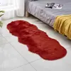 Tapete de Lã Sintética Transfronteiriço Tapete de Chão de Cabeceira Manta Especial em Forma de Ovelha de Pelo Comprido Tapete de Chão Frontal para Sofá de Sala de Estar Cabeceira Janela de Sacada