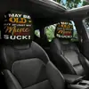 Funda para reposacabezas de coche con patrón de texto, funda para almohada de coche, funda de asiento a prueba de polvo, se puede personalizar con tu propio diseño como funda para reposacabezas y cuello