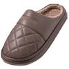 Pantuflas de algodón de alta calidad para hombre, de invierno, con suela gruesa, nuevas, para interiores, antideslizantes, cálidas, con forro polar, gruesas, de talla grande para hombre