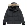 Chaqueta de Invierno Cg para Pareja Estilo Europeo y Americano con Capucha Desmontable y Cuello Grande de Plumón de Ganso, Alternativa Asequible, En Stock Transfronterizo
