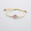 Pulsera de flor real para chica planta de vidrio pulsera de flor seca pulsera estrellada estudiante encaje flor joyería simple hecha a mano