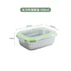 Juego de 3 recipientes de acero inoxidable 304 para alimentos, caja cuadrada sellada estilo coreano con tapa, contenedor de alimentos a prueba de fugas, juego de tres piezas al por mayor