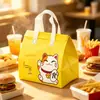 Sacolas Personalizadas Descartáveis para Embalagem para Levar, Sacolas Térmicas Comerciais de Folha de Alumínio, Sacolas Espessas da Moda em Tecido Não Tecido para Embalagem para Levar
