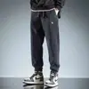 Pantalones de chándal para hombre transfronterizos, nuevo estilo 2026, pantalones casuales con diseño de cordón, pantalones de pana, pantalones deportivos para hombre
