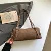 2026 Nova Bolsa de Ombro/Axila Estilo Coreano Nicho para o Dia a Dia Retro Simples Moda Fresca Doce Estilosa Bolsa Almofada para Mulheres