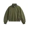 Chaqueta Bomber Americana de Calle con Cuello Alto para Hombre Joven Holgada Silueta de Alta Gama Ropa de Abrigo Chaqueta de Béisbol Top ins
