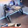 Mesa de computador, mesa de trabalho, conjunto de mesa e cadeira para jogos em casa, mesa simples para quarto, estação de trabalho, mesa de estudo, mesa de escritório para apartamentos de aluguel