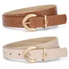Cinturón Nuevo de Cuero PU para Mujer Moda Casual Versátil Versión Coreana Personalidad Moderno Gama Alta Popular Cinturón Transfronterizo