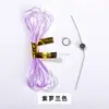 Kit de acessórios para pulseira de fio elástico colorido diy, agulha, passador de linha, ferramenta de tecelagem, ensartar contas, fio de tecelagem multicolor
