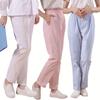 Calças de enfermeira brancas calças de enfermeira rosa azul verde cintura elástica calças de trabalho roupas de enfermeira tamanho grande calças de médico primavera e verão