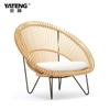 Muebles Nórdicos para Exteriores, Mesas y Sillas de Ratán, Sillón Individual de Ocio, Silla de Ratán para Patio y Balcón, Personalizado por Fabricante, Lujo Ligero