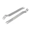 Herramienta de Extracción de Audio para Coche, Palanca Larga de Acero para Clips de Panel de Puerta Interior, Herramienta de Palanca para Desmontaje de Espejo Retrovisor, Palanca de Metal
