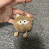 Colgante de peluche de elfo de oreja esponjoso lindo caricatura mochila súper lindo mejor amigo de pareja muñeca de llave explosiones