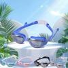 Gafas de natación de alta definición para adultos antivaho con revestimiento gafas de natación para hombres y mujeres montura pequeña impermeables con revestimiento plano equipo profesional