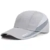 Chapéu de sol masculino, boné de beisebol, boné de malha fina, chapéu de verão respirável de secagem rápida, boné de pesca de malha cinza masculino