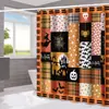 Cortina de Chuveiro Halloween Fantasma Abóbora Amazon Casa Impermeável e à Prova de Mofo Cortina de Chuveiro Divisória de Banheiro Cortina de Chuveiro