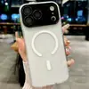 Capa Magnética Fosca Apple 17 Adequada para Iphone16Promax com Película Protetora de Lente Case Dois em Um