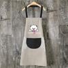 Delantal para Cocina Casera, Impermeable, Resistente al Aceite, Resistente a las Manchas, Ropa de Trabajo de PVC, Fabricante Mayorista, Estampado, Lindo, Dibujos Animados DIY, Hogareño