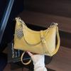 Bolso pequeño casual de axila con textura de guijarros para mujer 2025 Nuevo moderno Moda de primavera Bolso casual de mano Bandolera de un solo hombro