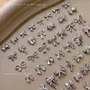 Acessórios Populares Transfronteiriços para Nail Art Laço Branco K, Fitas Versáteis Tridimensionais de Gravata Borboleta de Metal Peças para Decoração de Unhas DIY