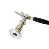 Abrazadera de acero inoxidable grifo de instalación rápida con rosca interna válvula de cerveza, dispensador de cerveza, máquina de cerveza de barril, dispensador antivaho