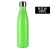 Taza de agua para deportes al aire libre transfronteriza de acero inoxidable 304 resistente a los arañazos con recubrimiento en spray tipo botella de Coca-Cola, taza de vacío, compatible con impresión de logotipo