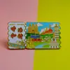 Impresión de Ciudad Imanes para Refrigerador, Souvenirs de Boleto de Tren de Tendencia Nacional, Imanes de Metal para Refrigerador, Atracciones Turísticas Creativas, Productos Culturales y Creativos, Ip de Ciudad
