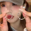 Novos Brincos Argola Populares para Mulheres 2025, Luxo Acessível, High-End, Brincos Argola Lisos, Brincos, Brincos Grandes Exagerados, Brincos