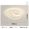 Luminária de teto para quarto moderna minimalista nórdica anel led lâmpada criativa minimalista personalizada sala de livros quarto principal lâmpada
