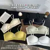 Ropa Interior Invisible para Mujer Verano Fina Sin Aro Estilo Juvenil Reafirmante para Pecho Grande Mostrar Pecho Pequeño Anticaída Conjunto de Sujetador Sexy