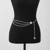 Europa y Estados Unidos joyería transfronteriza moda amor cadena de cintura femenina retro metal Luna estrella colgante cadena corporal en stock venta al por mayor