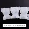 Molde de Resina Superficie de Espejo Molde de Cerdo de la Paz 3D Molde de Cerdo Muñeco DIY Molde de Silicona Amapola