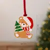Nuevo colgante de aleación de alta gama para Navidad, muñeco de nieve, reno, campana, decoración de árbol de Navidad DIY, arreglo de escena