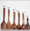 Juego de cocina de teca madera de acacia cocina espátula de mango largo espátula para platos espátula de madera maciza tenedor cocina antiadherente juego de 10 piezas