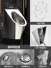 Urinal de Aço Inoxidável para Bar com Sensor Automático Urinal Masculino Urinal Anti-Odor Banheiro Urinal de Parede
