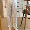 Comercio Exterior Corea del Sur Pantalones de Pijama Estampados de Mapache Lindo para Mujer Verano Nuevos Shorts Pantalones Casuales de Pierna Ancha Pantalones para Caminar en Casa