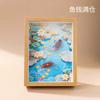 Ziqi Donglai Caligrafia e Pintura Chinesa Pedra de Cristal Ornamentos de Moldura de Foto Decoração de Mesa Caligrafia Mesa Sala de Estar Quarto Pintura Pendurada