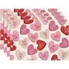 Amazon Transfronterizo Manteles del Día de San Valentín Manteles de Gnomo Flor de Amor del Día de la Madre Decoración de Mesa de Comedor Sala de Estar